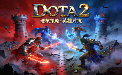 DOTA2游戏封面图片展示硬核策略竞技战场英雄对抗场景